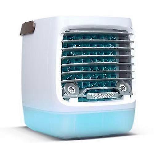 OHP Portable Water-Cooled Air Conditioning Fan 2 Mist Mode 3 Speeds Colorful Night Light Type-C Charging White