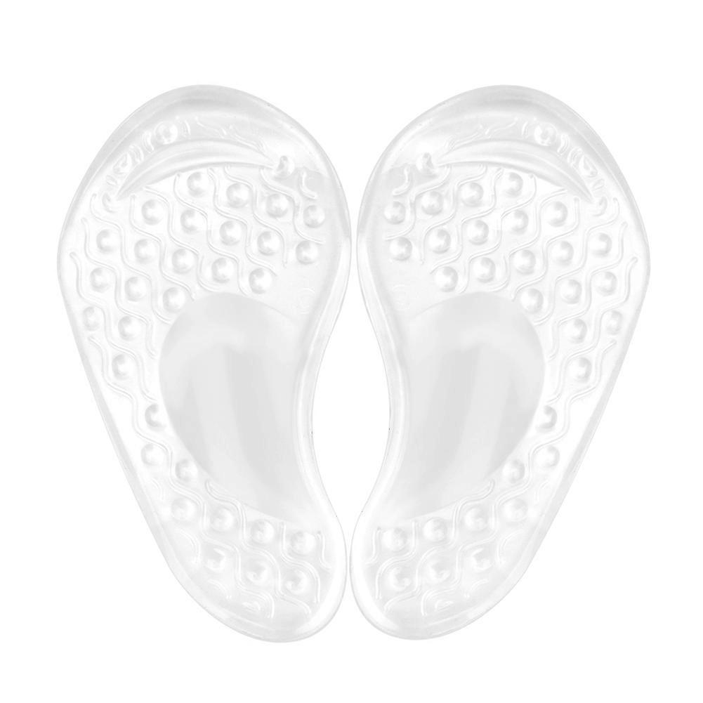 Transparent color arch support   forefoot Anti slip mat (a pair of sold)
