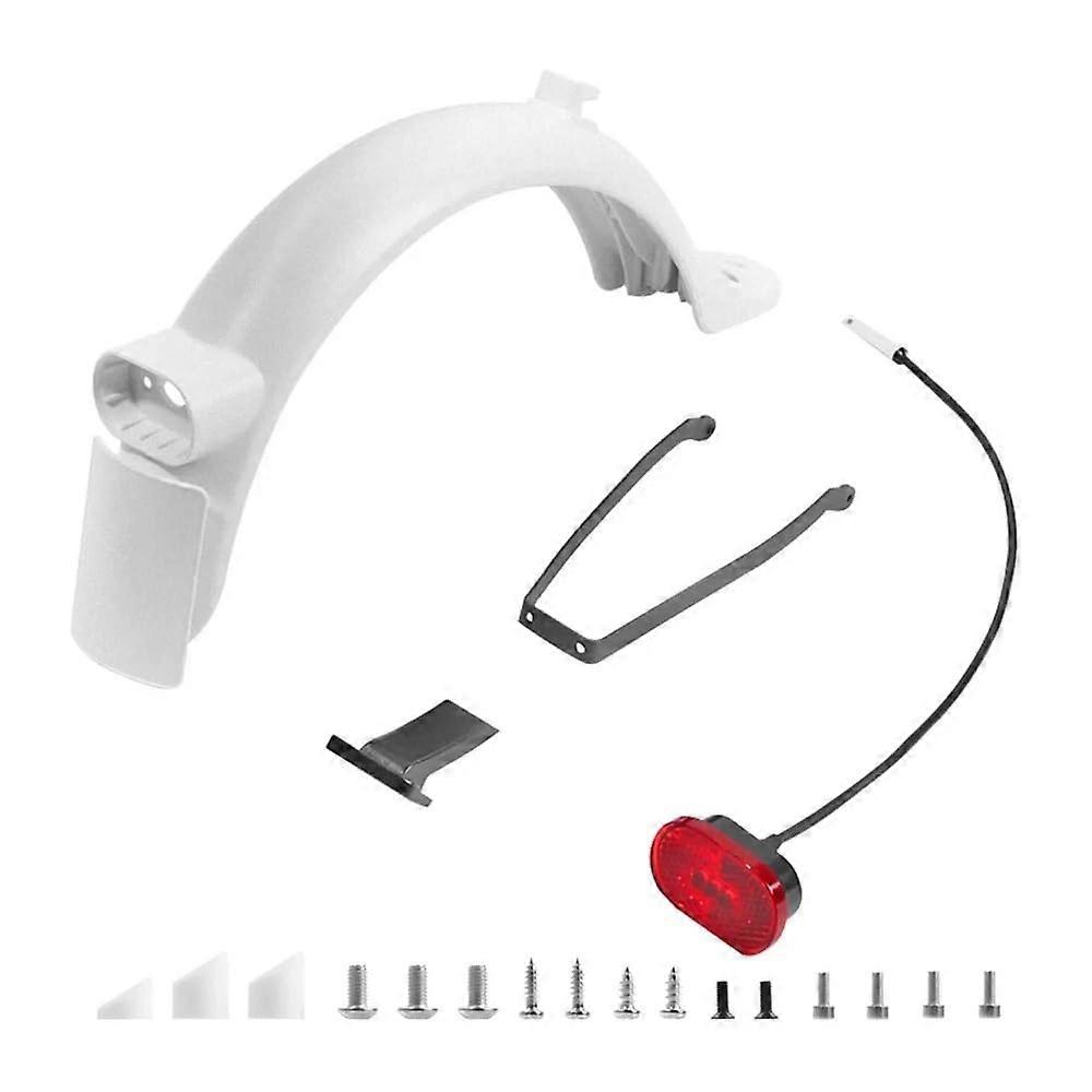 Mudguard Scooter Rear Mudguard Kit For Xiaomi Mi M365 Pro 2 1S White Compatible With M365 Pro Series