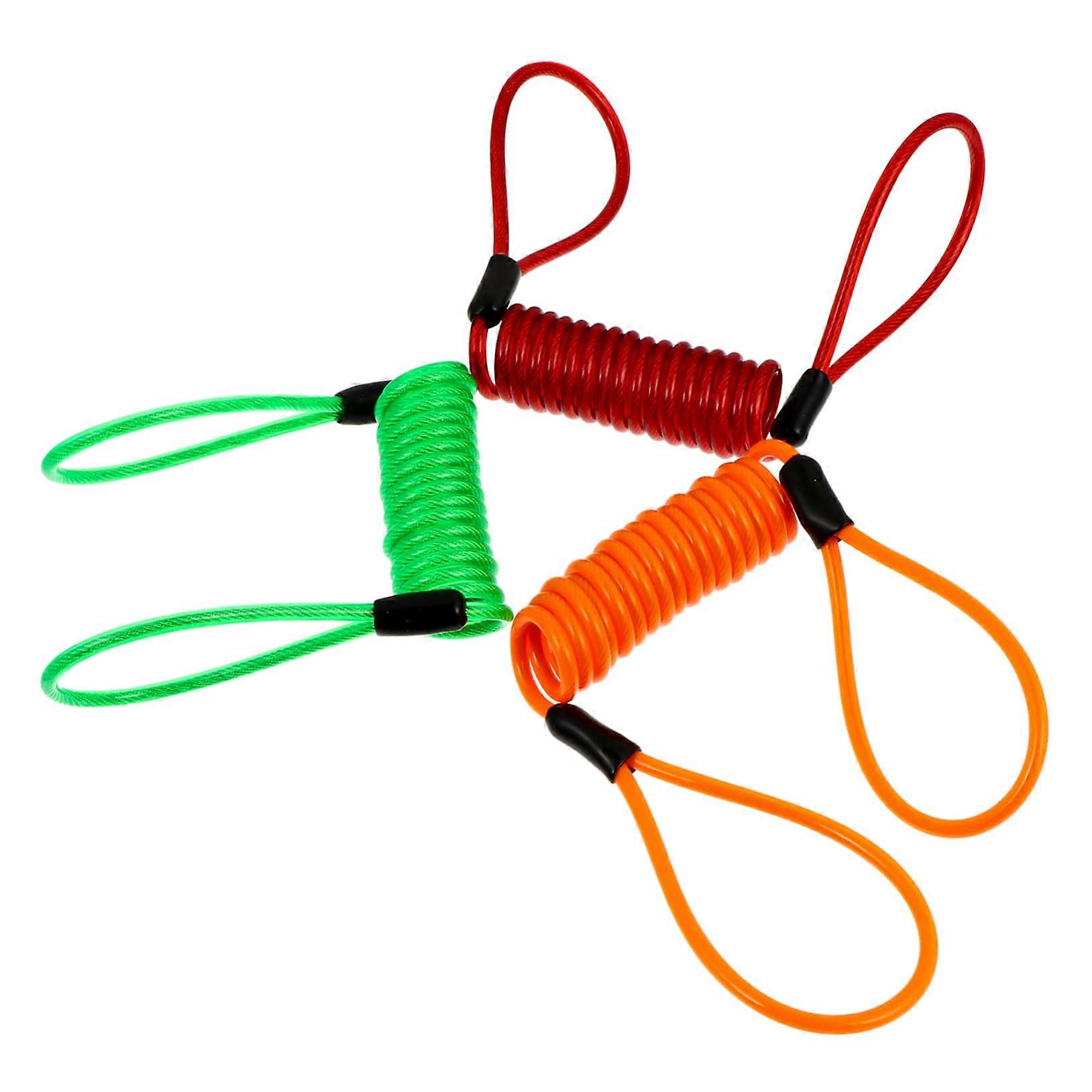 3 Pieces AntiTheft Memory Wire for Motorcycle Disc Lock, Robust Steel Construction for Secure Theft Prevention and Durability