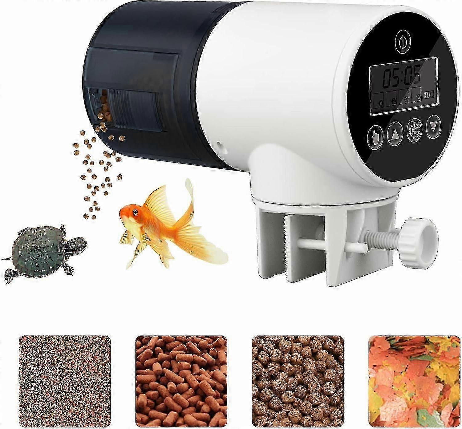 Automatic Fish Food Dispenser with Timer and LCD Display for Aquariums