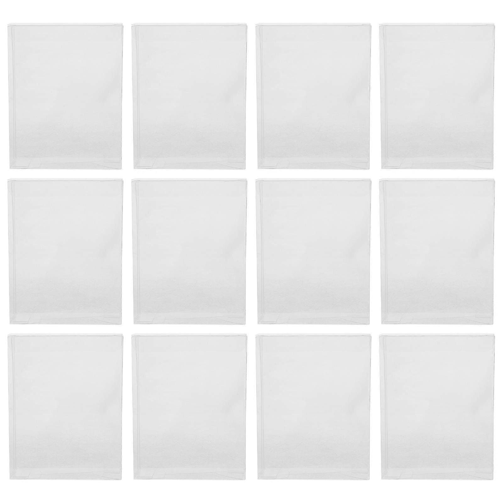 Clear PET Candy Boxes for Party Favors and Gifts Transparent Storage Boxes Set of 12
