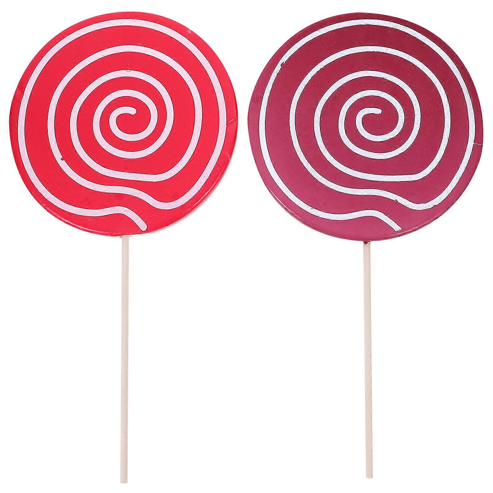 Party Lollipop Prop Lollipop Prop Assorted Color 39x19.5cm Scene Decor 2Pcs