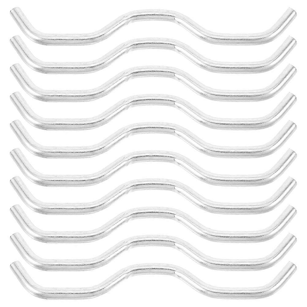 Heavy Duty Galvanized Steel Trampoline Hook Connectors 10pcs Wire Rod Attachments for Replacement and Versatile Setup Configurations