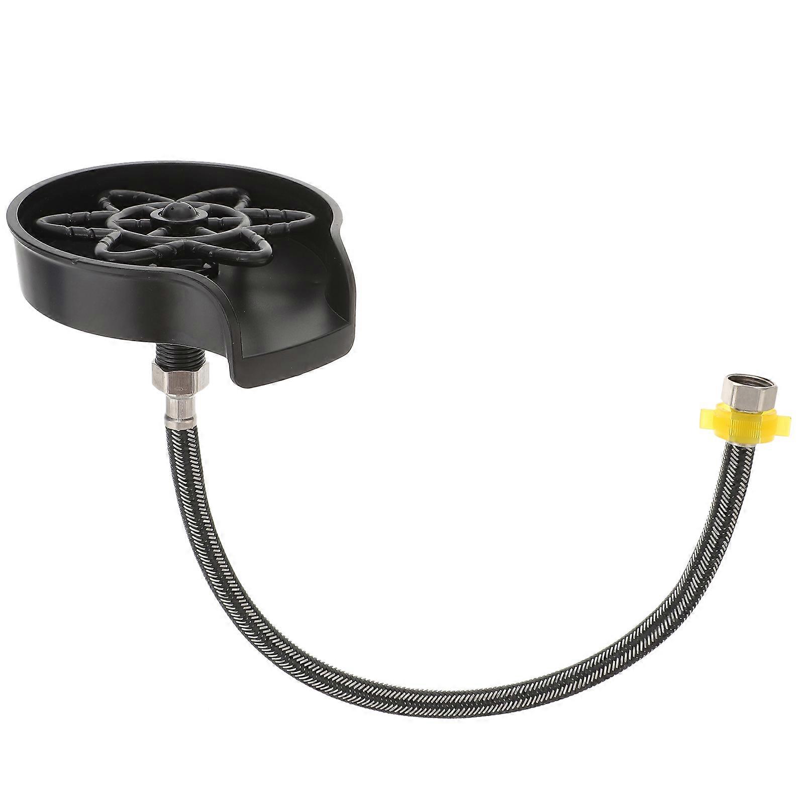 Practical Sink Bottle Washer for Kitchen with ABS Material Black Color Suitable for Many Cup Sizes