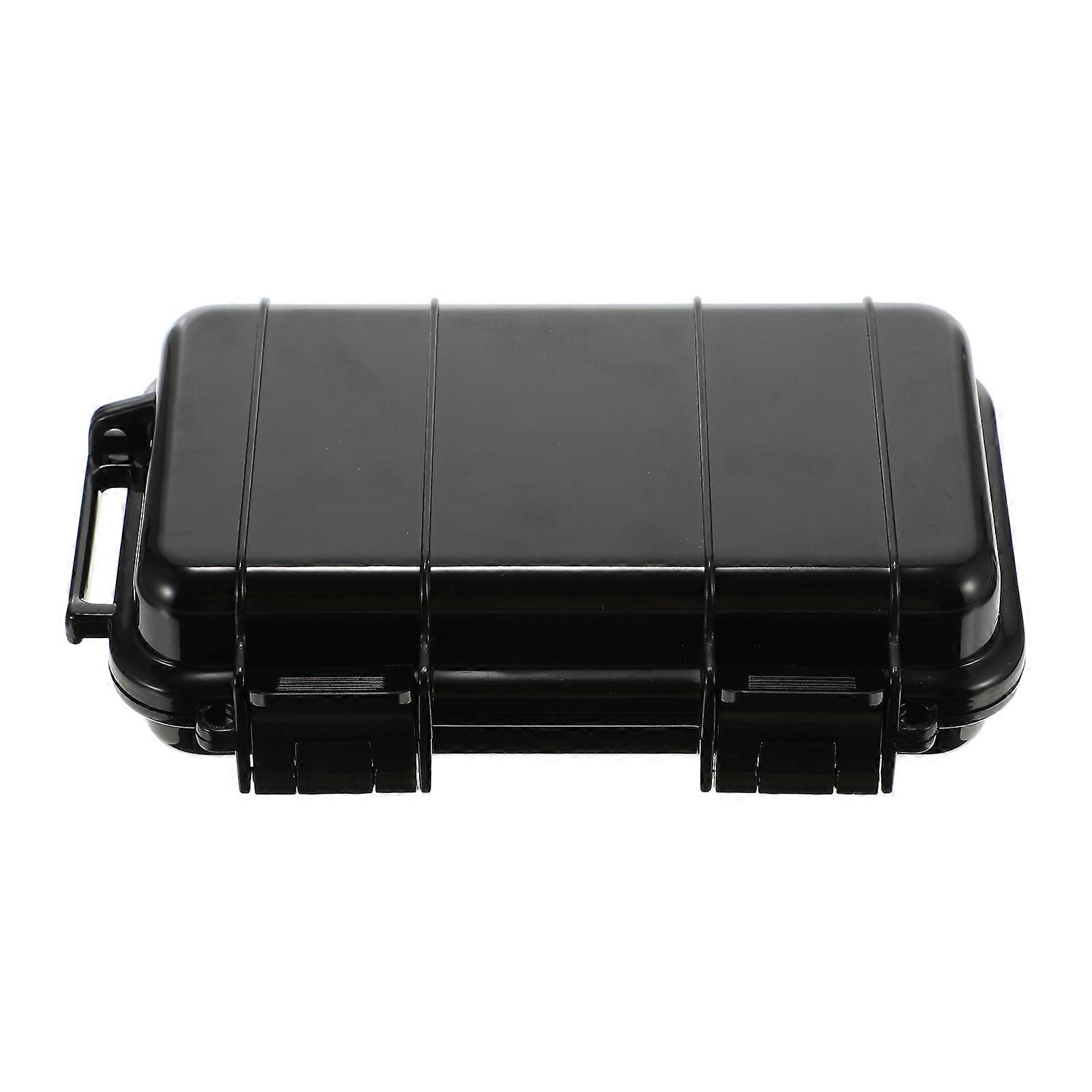 Waterproof Shockproof Storage Box for Electronics with ABS Material Black Lightweight Portable