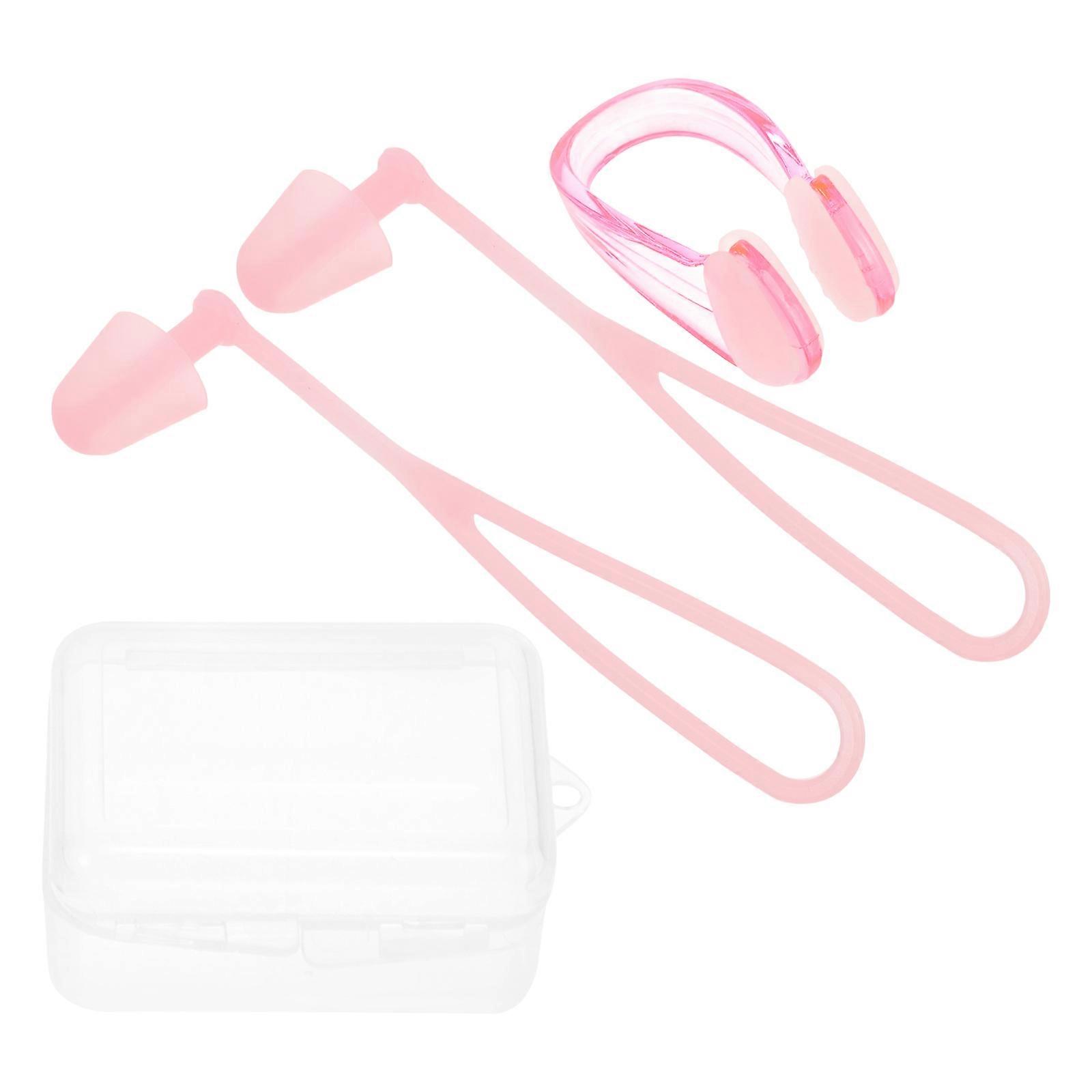 1 Set of Swimming Nose Clip and Ear Plugs for Women