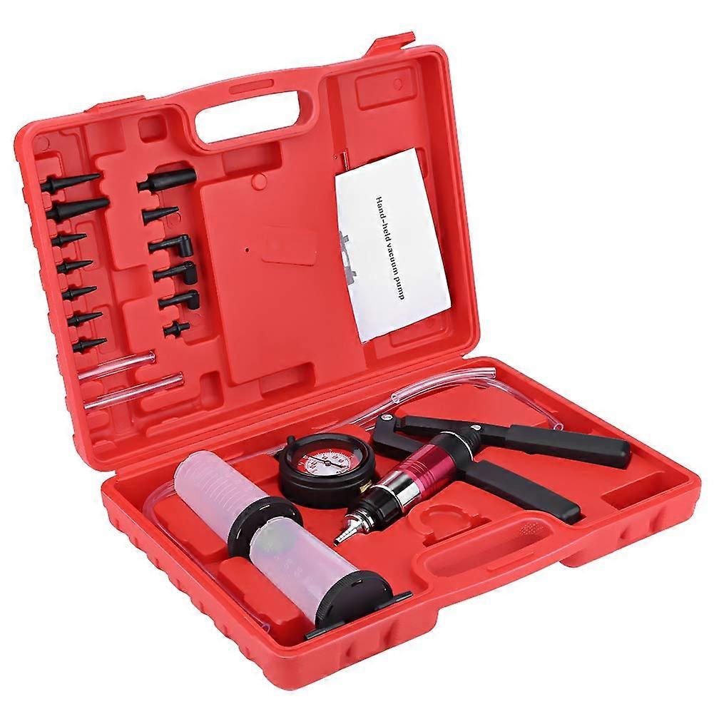 Vacuum Pressure Tester, Automatic Handheld Pump with Adapters and Case