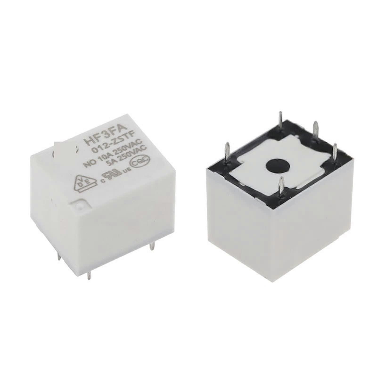 5PCS Relay HF3FA005ZSTF HF3FA012ZSTF HF3FA024ZSTF 5PIN 5V 12V 24V 10A 250VAC Power Relay (Size: HF3FA024ZSTF 24V)
