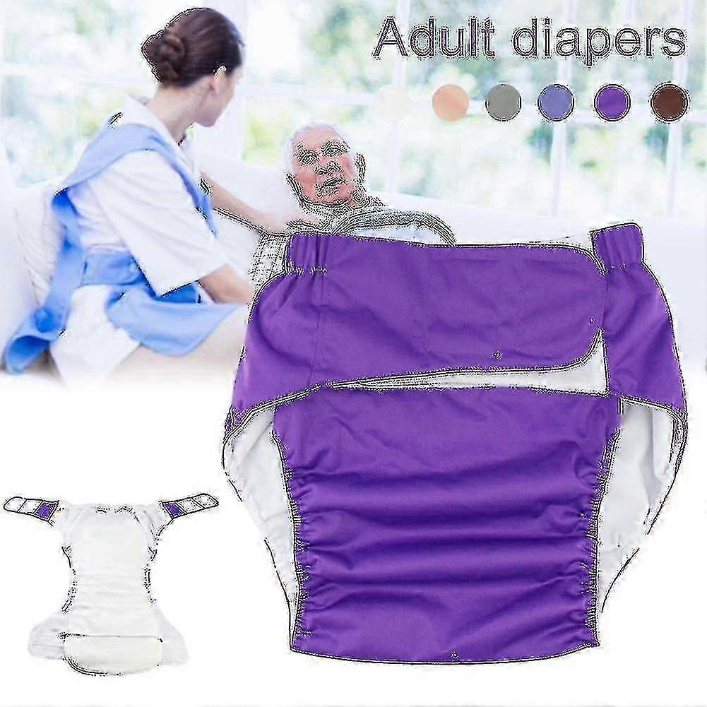 2025 Adult Cloth Diaper Nappy Reusable Waterproof Elderly Breathable Comfortable Insert Hook