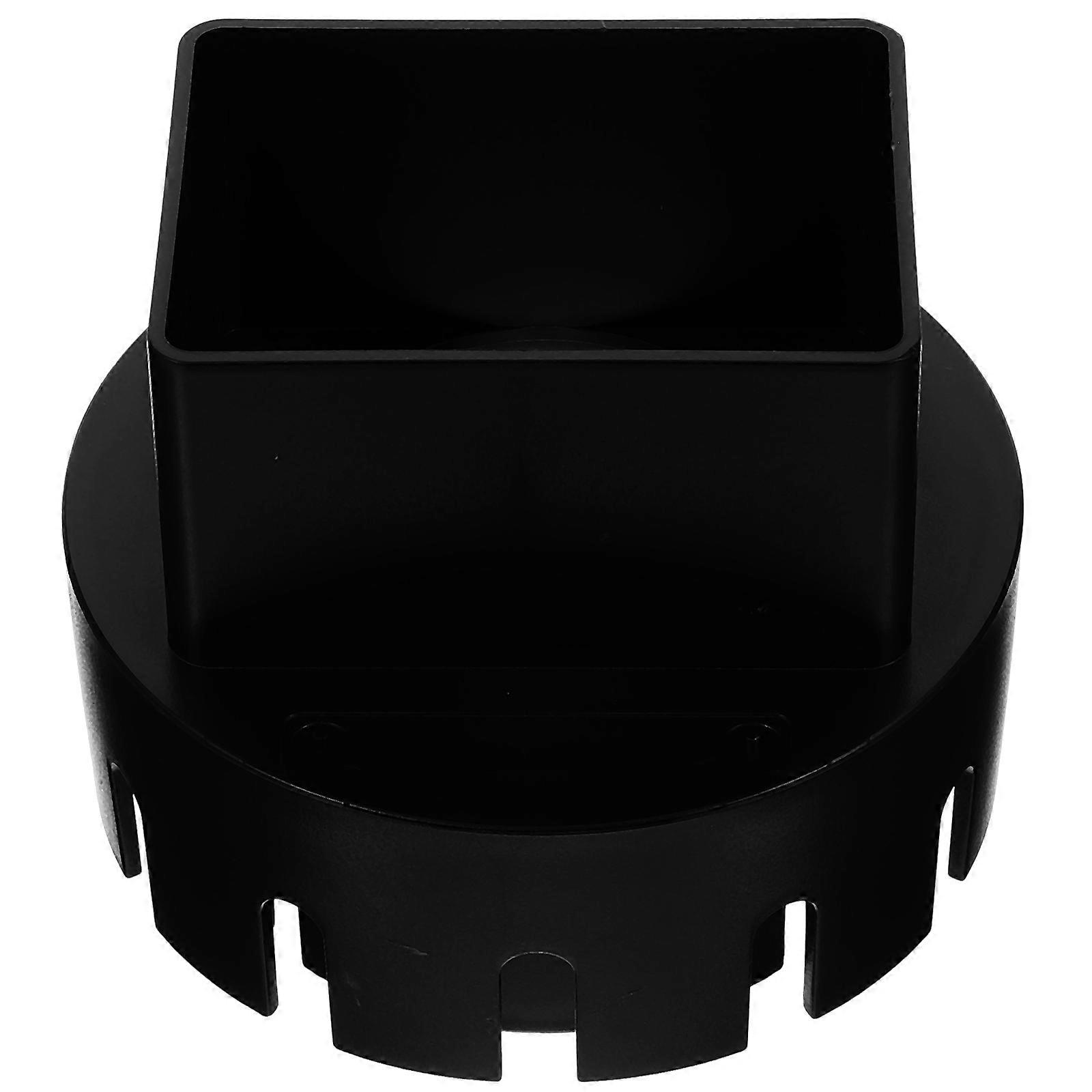 Pipe Fitting Adapter Drain Pipe Connector For Gutter Drainage System Black 1Set