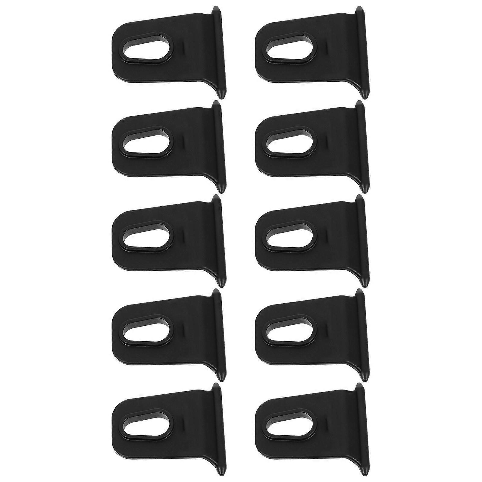 Camper Awning Hangers Square Black Space-Saving Rv Caravan Portable 2.0×2.0×0.3in 10Pack