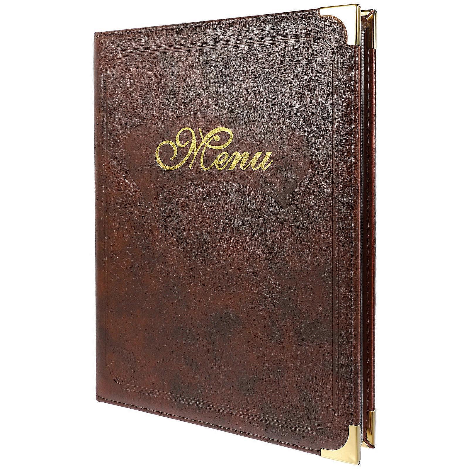 Simple Style Restaurant Menu Cover Holder Designed For Business Owners With Rectangular Structure 1Pack