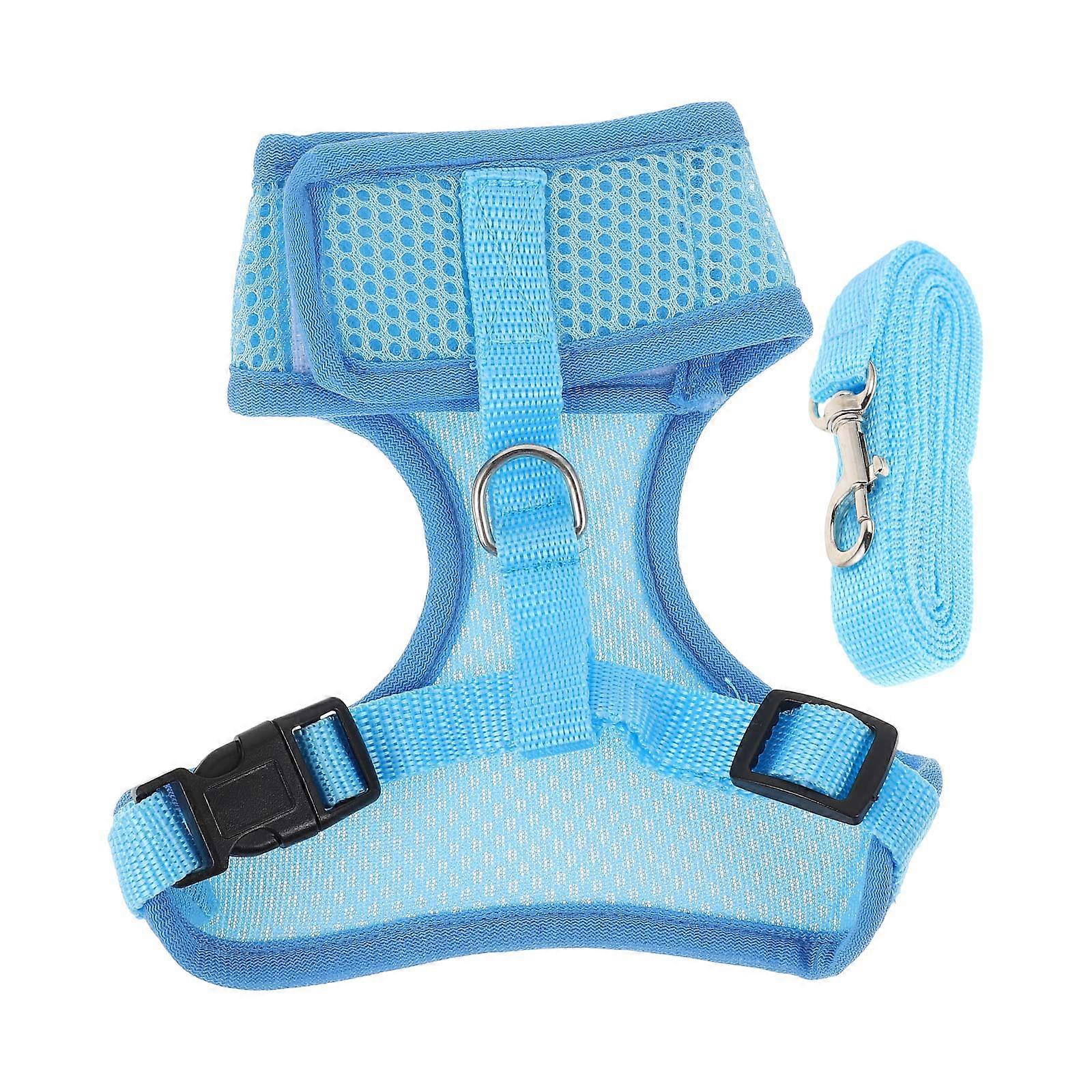 Harness Leash For Small Chicken Perfect For Outdoor Activities Sky-Blue Easy Control Distance 1 Set