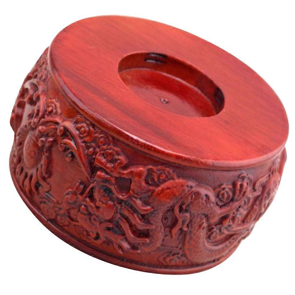 Wooden Vase Base For Craft Enthusiasts Ergonomic Design 11X11CM Multi-Functional 1Pack