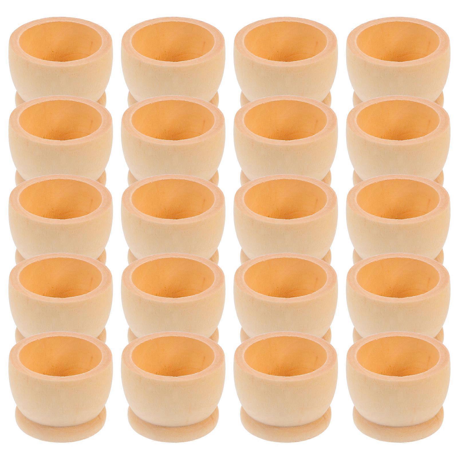 20Pcs Egg Holders for Display Easter Egg Decorating Cup Shape 4.00X4.00X3.20CM Durable Quality