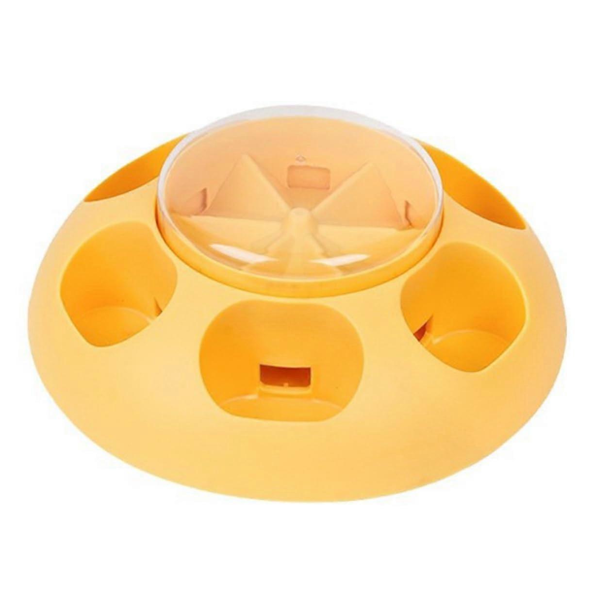 Automatic Pet Feeder Large Feeding Container with Push Mechanism for Cats and Small Cleaning Interactive