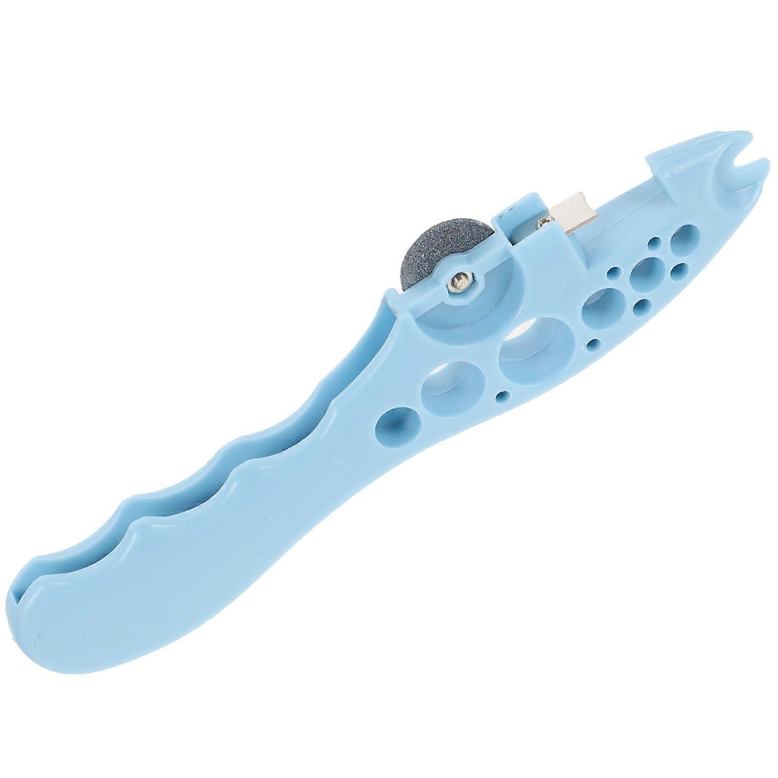 Ampoule Bottle Opener for Glass Bottles Blue ABS Material with Comfortable Grip 1 Piece