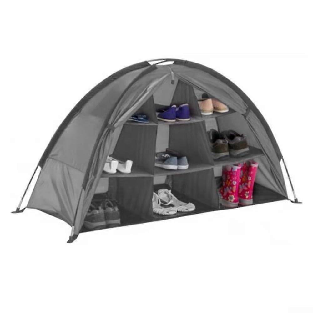 Foldable Storage Solution for Camping Gear Nine Shelves for Shoes and Clothes Portable Fabric Organizer