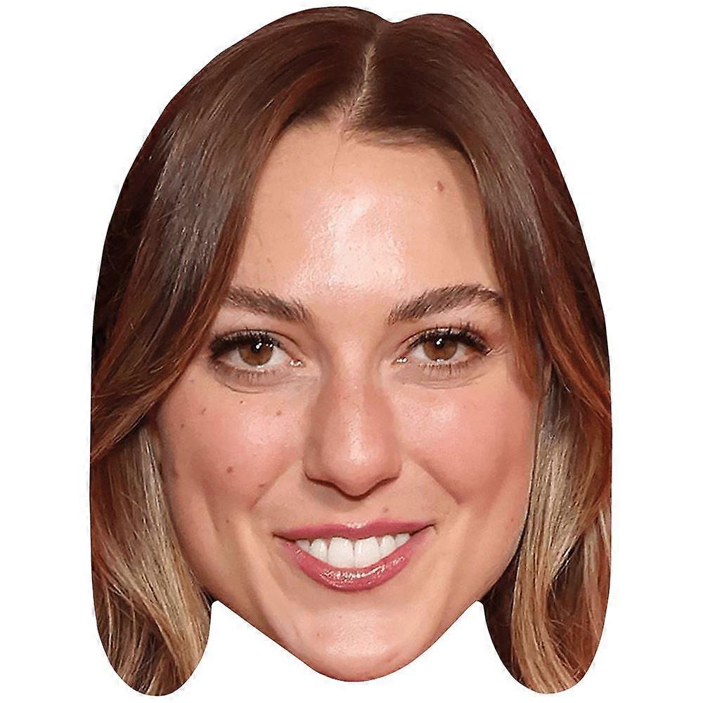 Samantha Gordon (glimlach) Groot hoofd. Groter dan levensgroot masker.