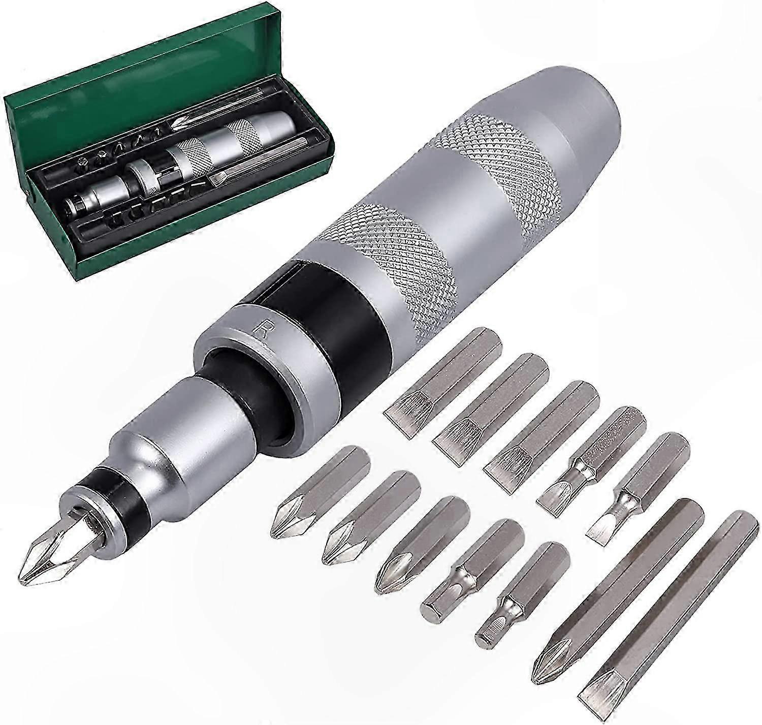 13-Piece Heavy Duty Hex Shank Impact Driver Bit Set for Cross Cuts