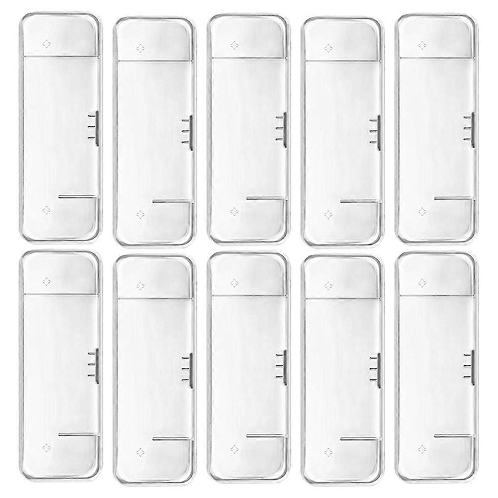 Transparent Manual Case Box for Storage 10Pcs Plastic Container