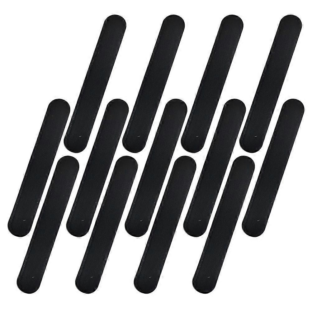 Hat Sweat Pad Collar Absorbing Sheet for Hat Use 20Pcs Black Set