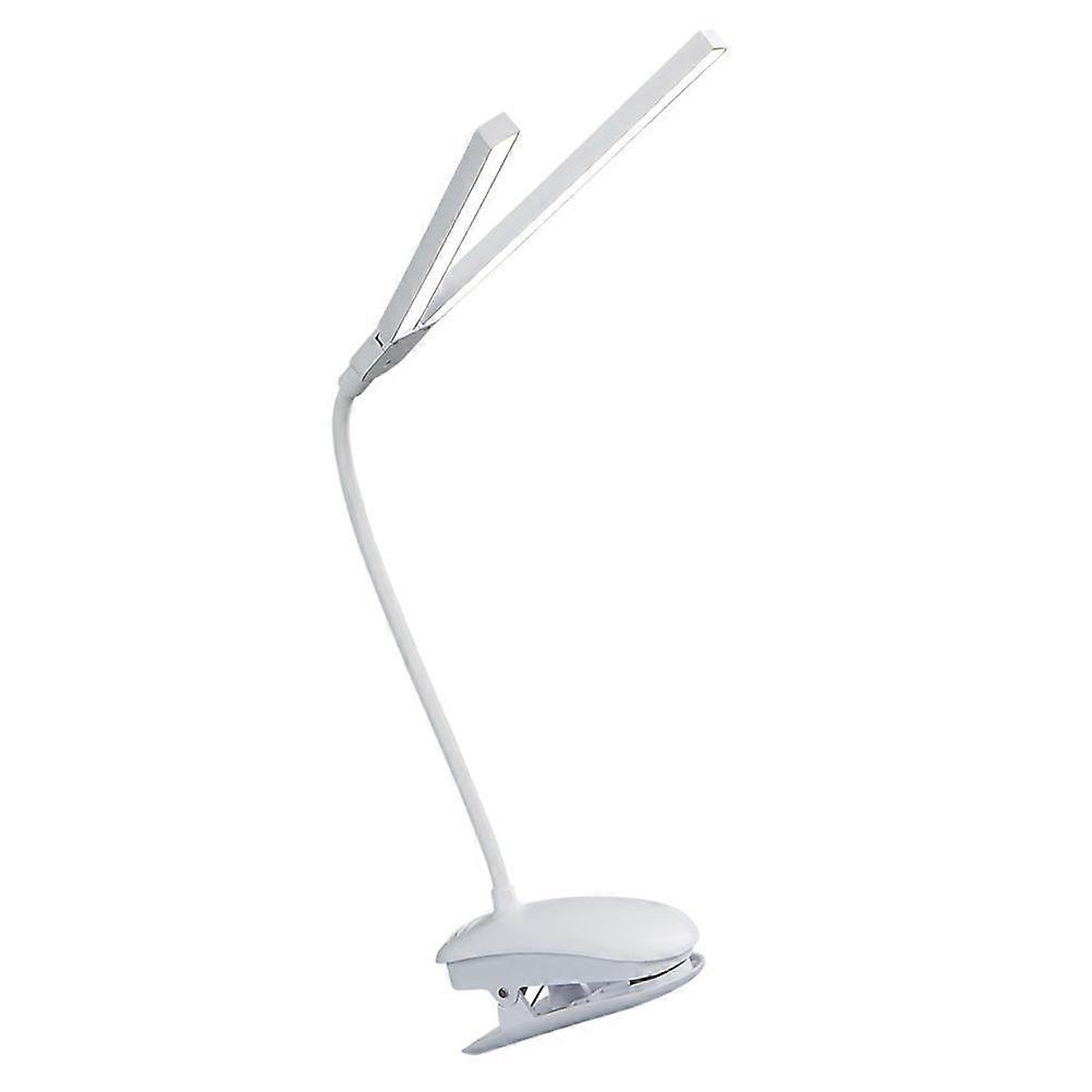 White Creative Desk Lamp for Home Use Made of Durable Plastic with Wonderful Lighting Effect 1PC