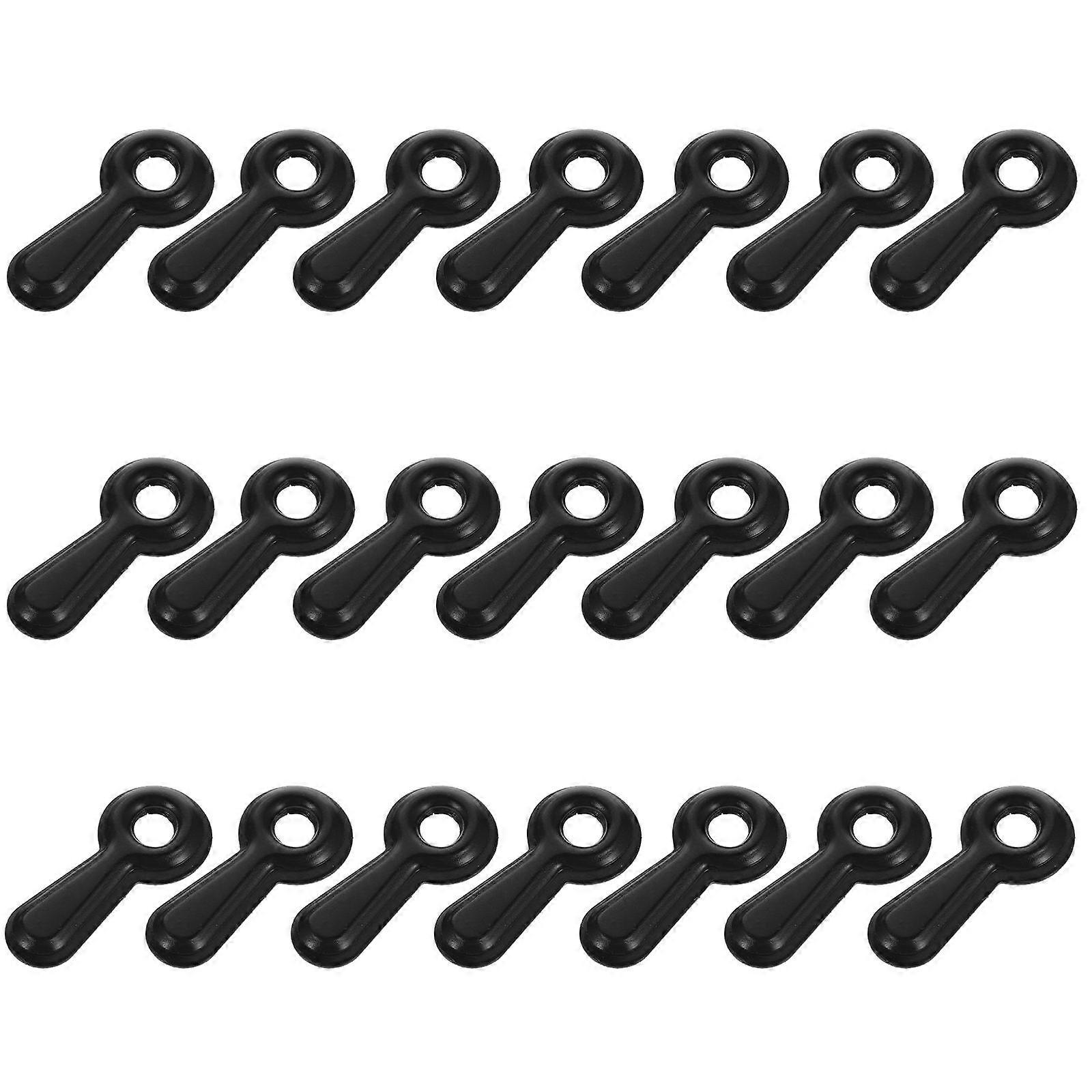 Picture Frame Installation Accessories 300Pcs Black Oval Turn Buttons Suitable For Frame Backboard Fixing Projects