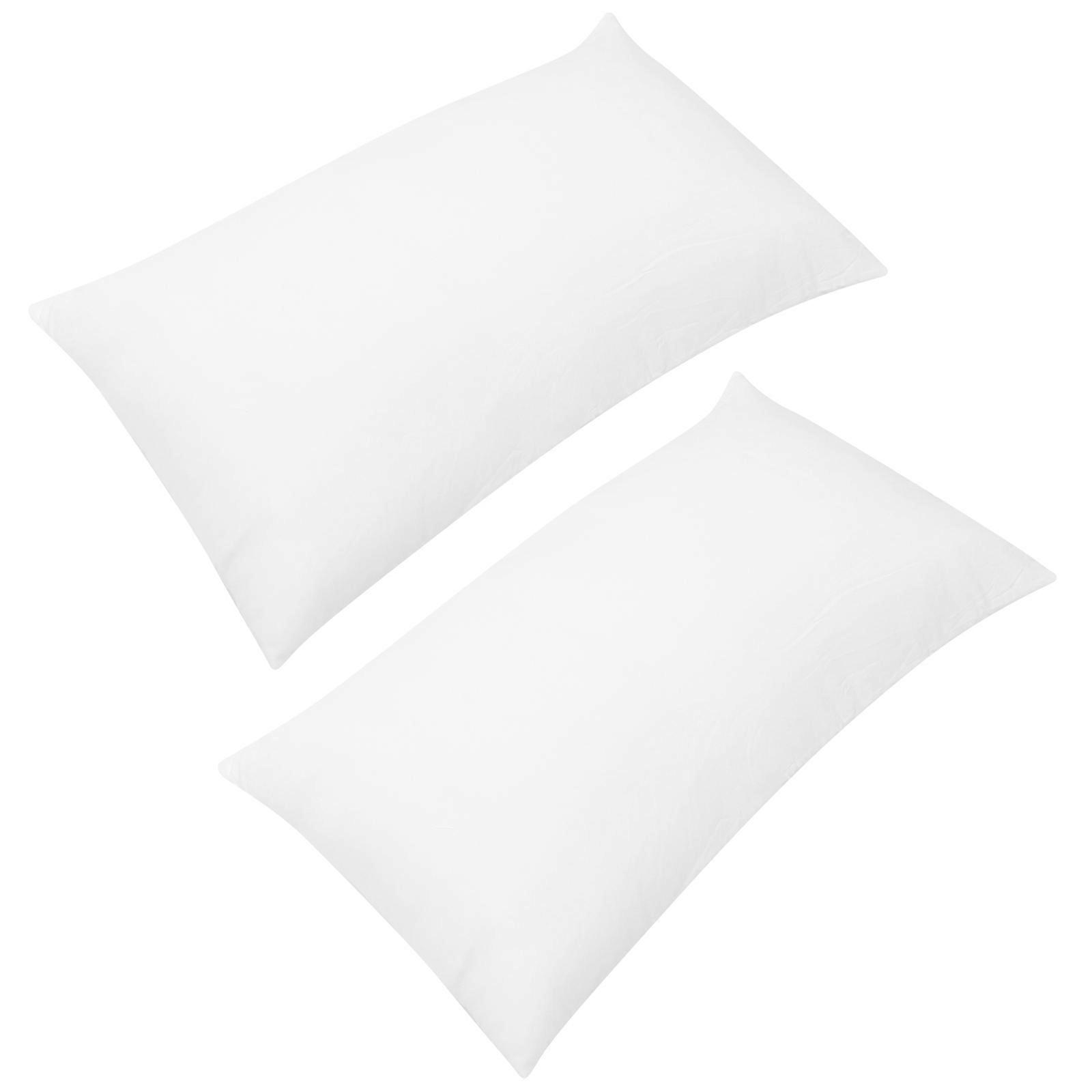 2Pcs Soft Pillows Cotton Stuffed Pillows For Back Sleepers Standard Size Sleep Quality Improvement Ergonomic Shape