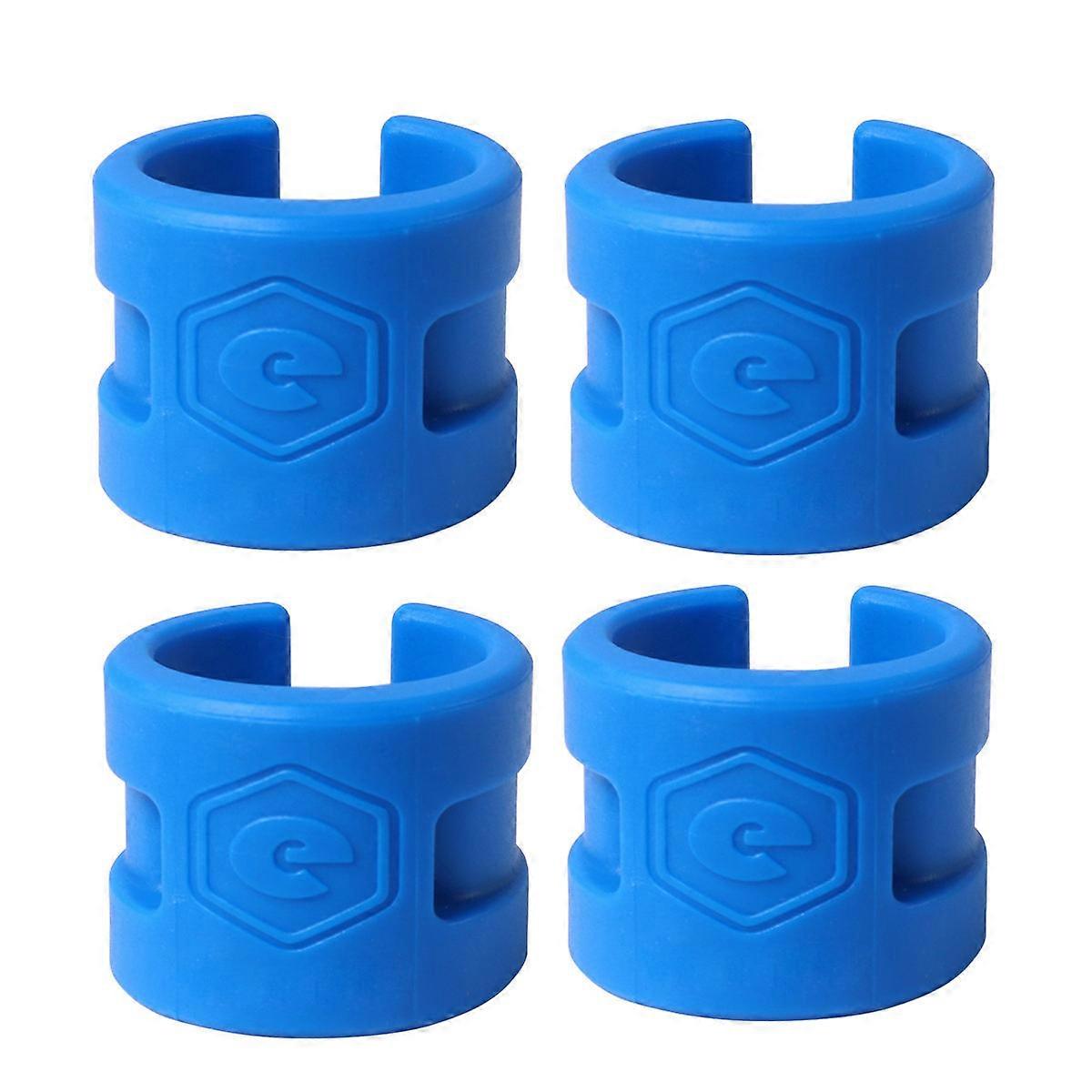 4 Pcs Blue Anti-Collision Rings Rear Fork Chain Protector For Cyclists Mountain Bike Equipment Durable
