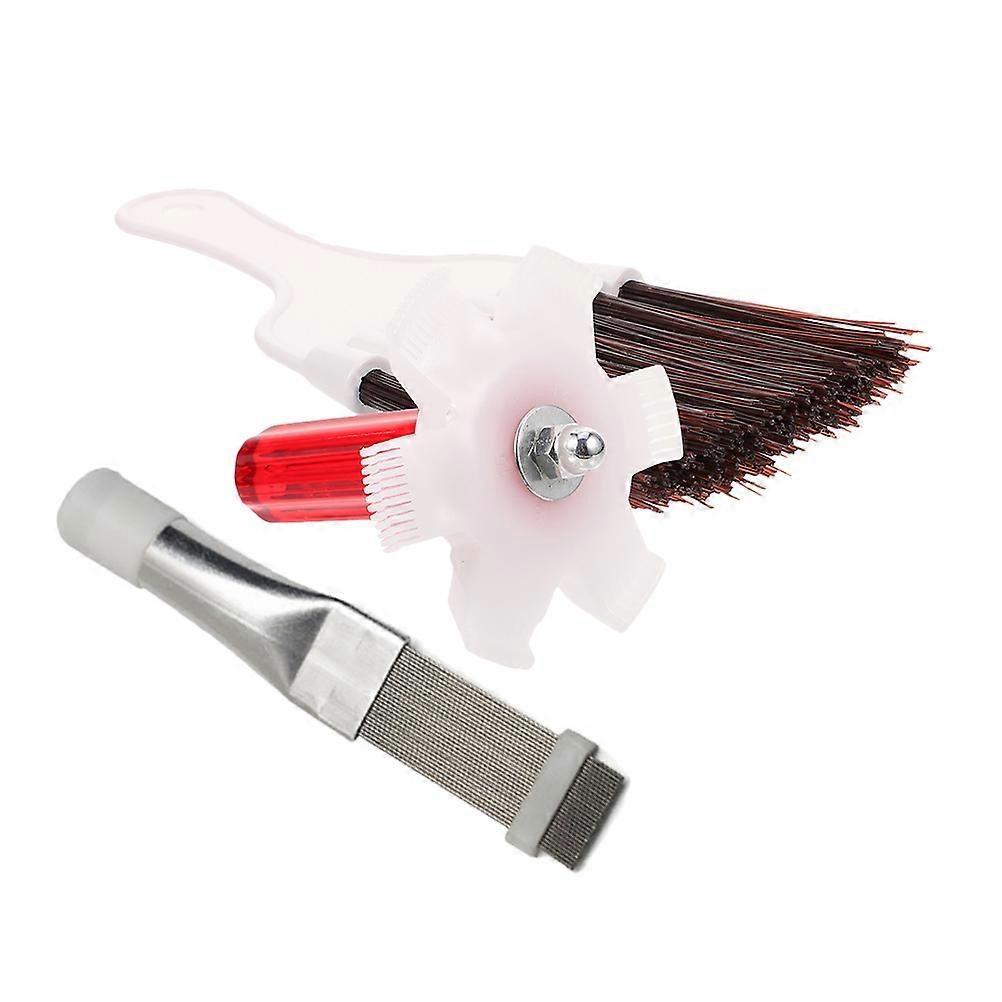 3pcs Air Conditioner Fin Cleaning Brush with Coil Comb and Portable Design for AC and Refrigerator Maintenance