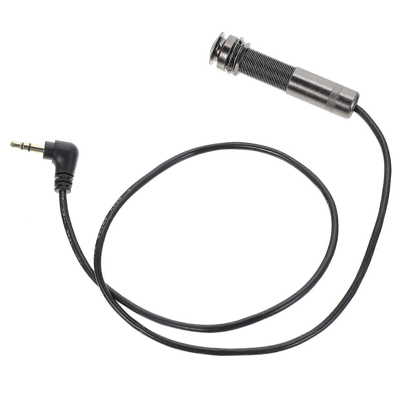 Black Plastic Guitar Pickup Cable for Connecting Guitar Effects Lightweight and Durable 6.5ft