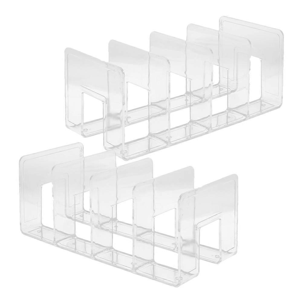 Clear Desk Book Storage Organizer File Sorter Stand – Document Holder for Office Home Use – Efficient Clutter Management – Stylish & Functional Design