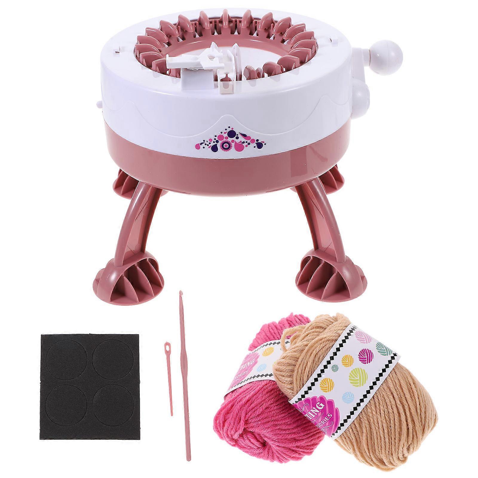 DIY Knitting Machine Small Size Educational Toy For Kids Assorted Color 1Pack Promotes Creativity