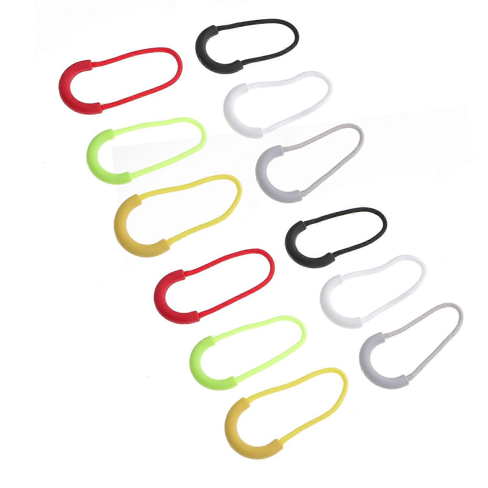 12pcs U Shaped Zipper Pulls Durable Zipper Tags for Easy Access Jackets Luggage Handbags DIY Projects