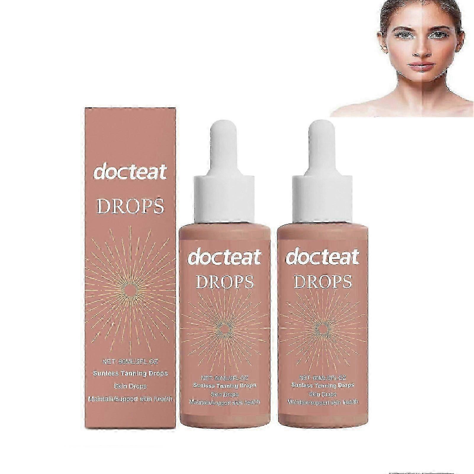 2db 60 ml-es napmentes barnító testbronzosító cseppek arcra testtápláló önbarnító cseppek férfiaknak nőknek