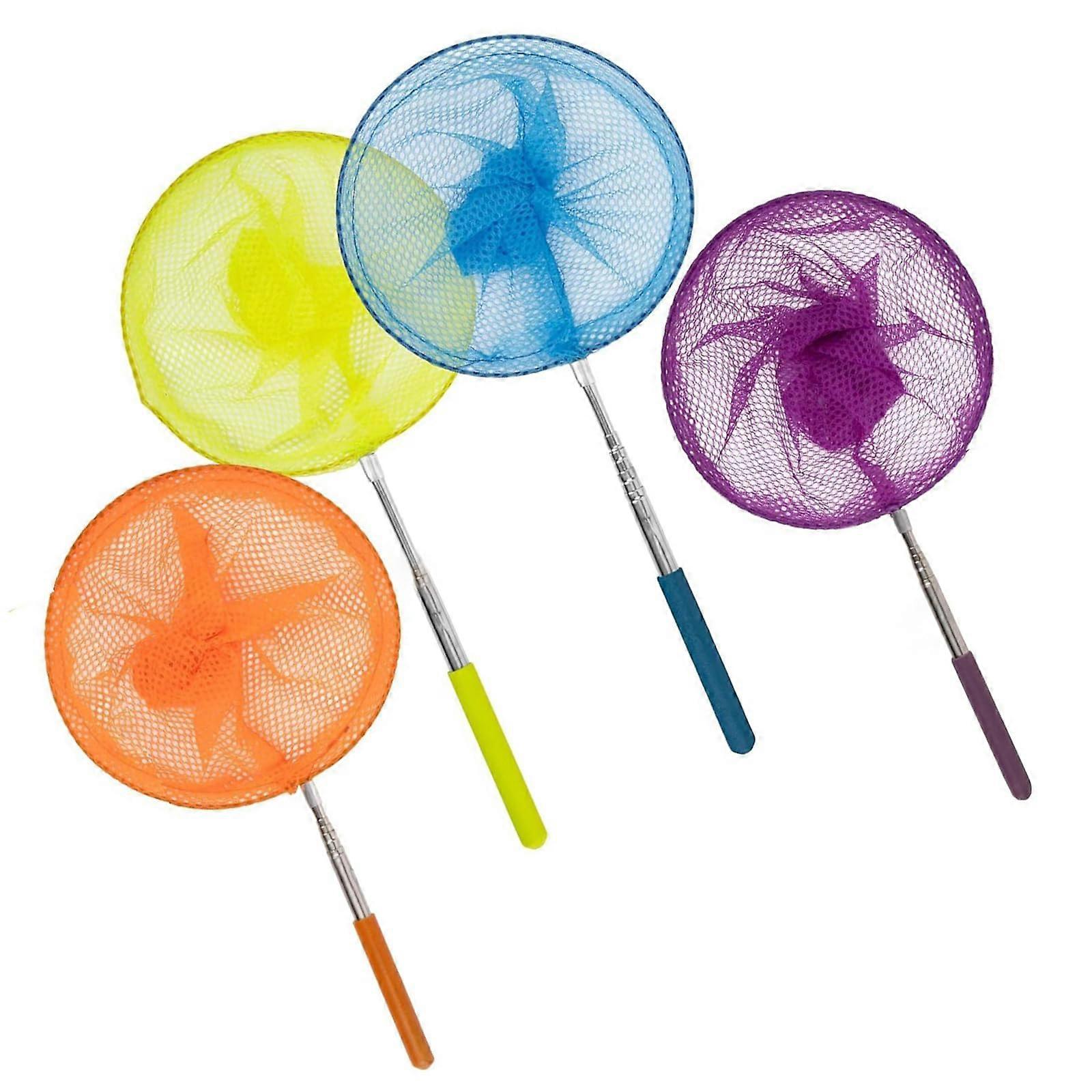 4 pieces kids telescope butterfly fishing net outdoor exploration net for catching dragonflies and small fish