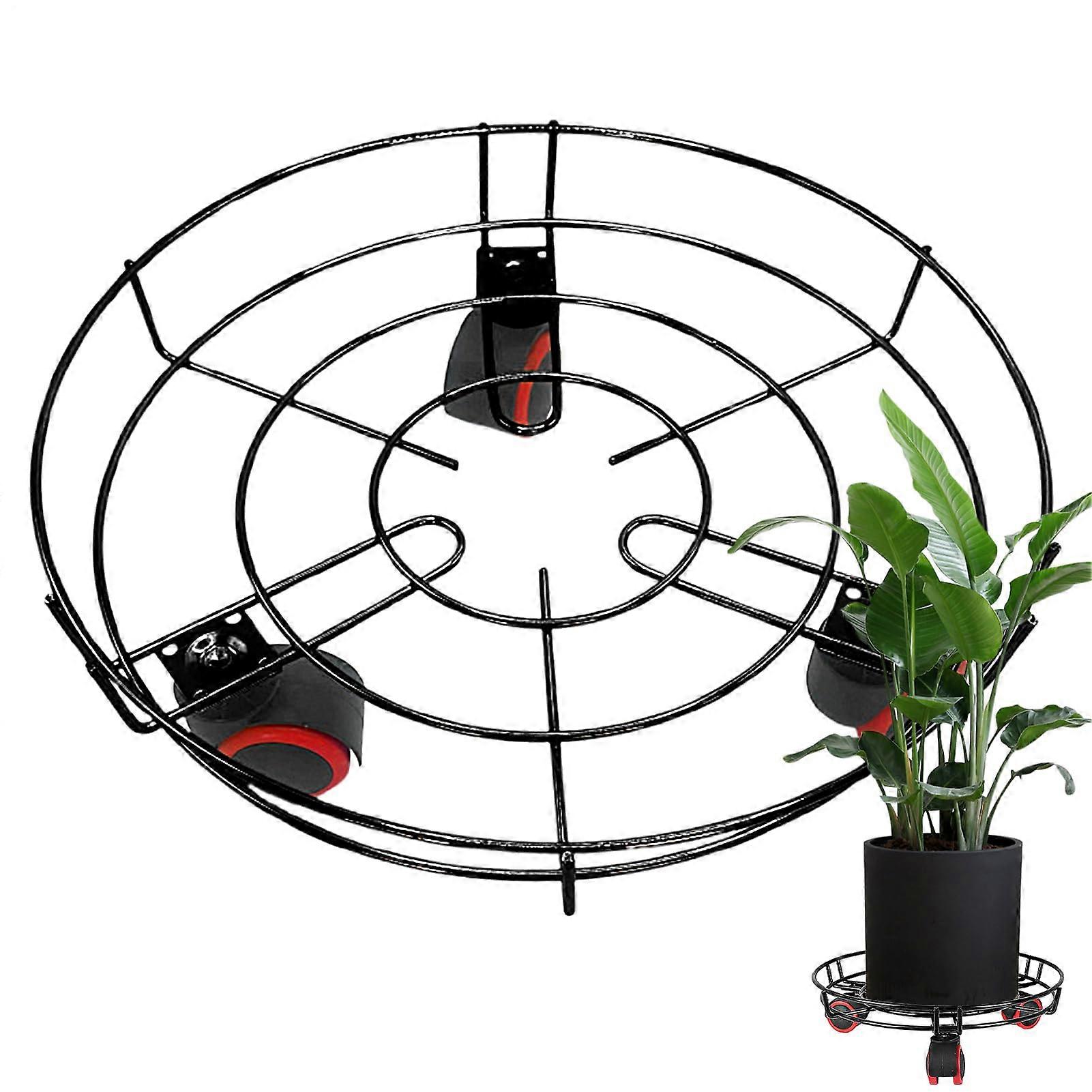 Outdoor Plant Trolley with 360° Rotating Wheels for Indoor Use, Balcony