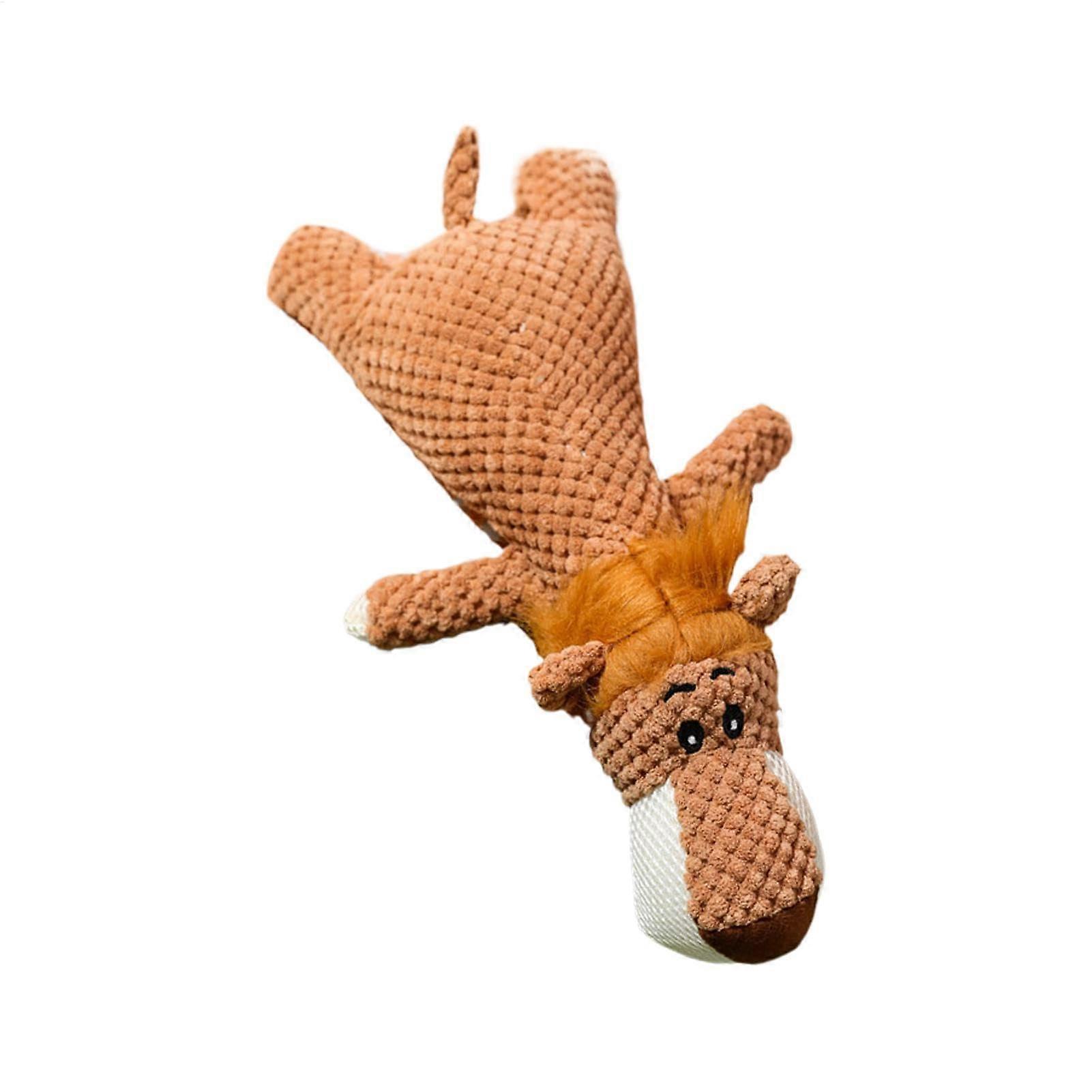 Dog Chew Toy, Plush Dog Toy for Teething Puppies, Soft Cartoon Lion for Small Dogs, Durable Plush Material