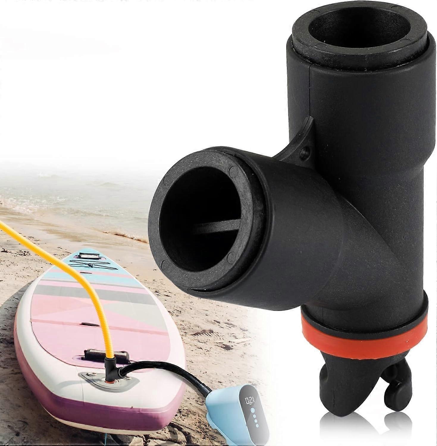 Sup Pump Adapter, Double Inlet Inflation Adapter for Boat, Kayak, Stand Up Paddle Board, Surfboard Accessories HG