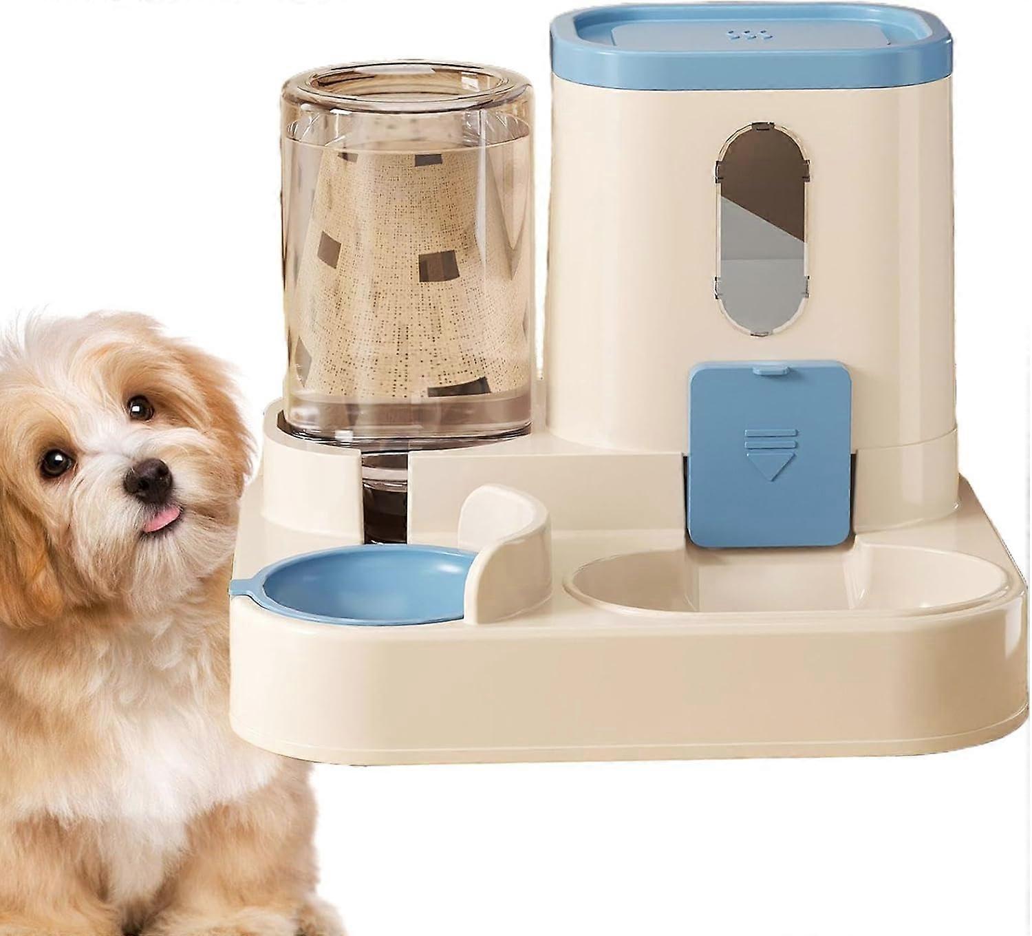 Dispenser Acqua Automatico Per Cani E Gatti - Ciotola 500ml Con Base Antiscivolo - Design Antigoccia