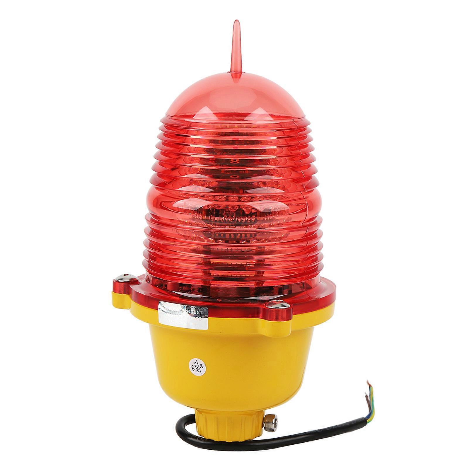 AC220V Aviation Obstruction Light Constant Red Warning Light for Marine Boat Durable Super Bright