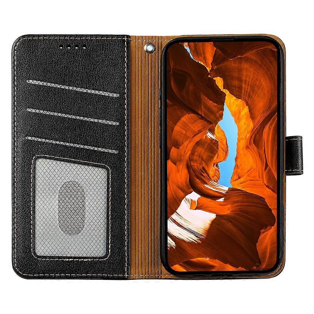 Para Xiaomi Redmi Nota 10 5g Khazneh Litchi Magnético Litchi Couro Genu%c3%adno Caixa De Telefone Rfid A