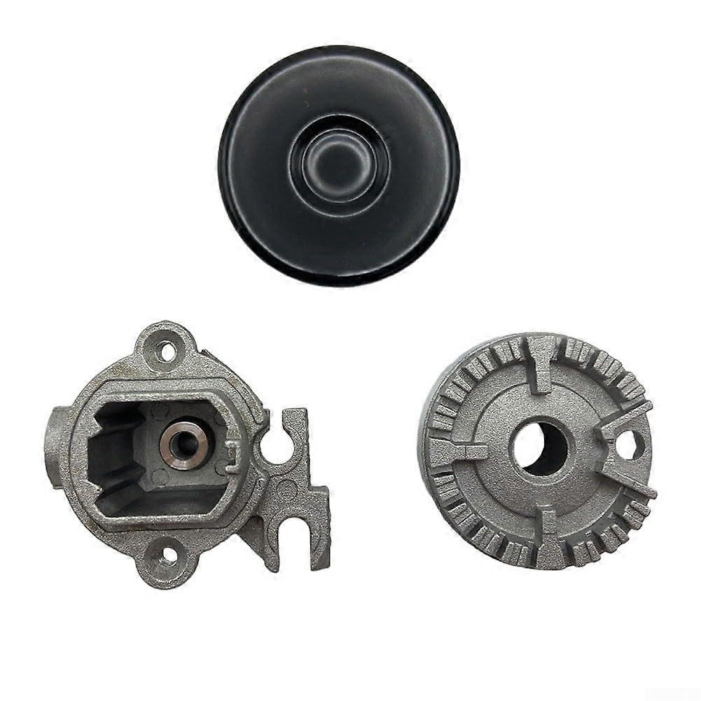 3 Piece Cookware Hat Stove Lid Replacement for Gas Burner Efficiency Concave 55 Size Durable and Compatible