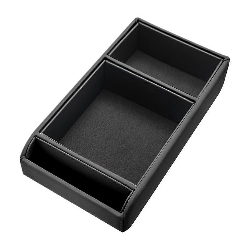Center Console Organizer Armrest Storage Box with Cup and Phone Holder