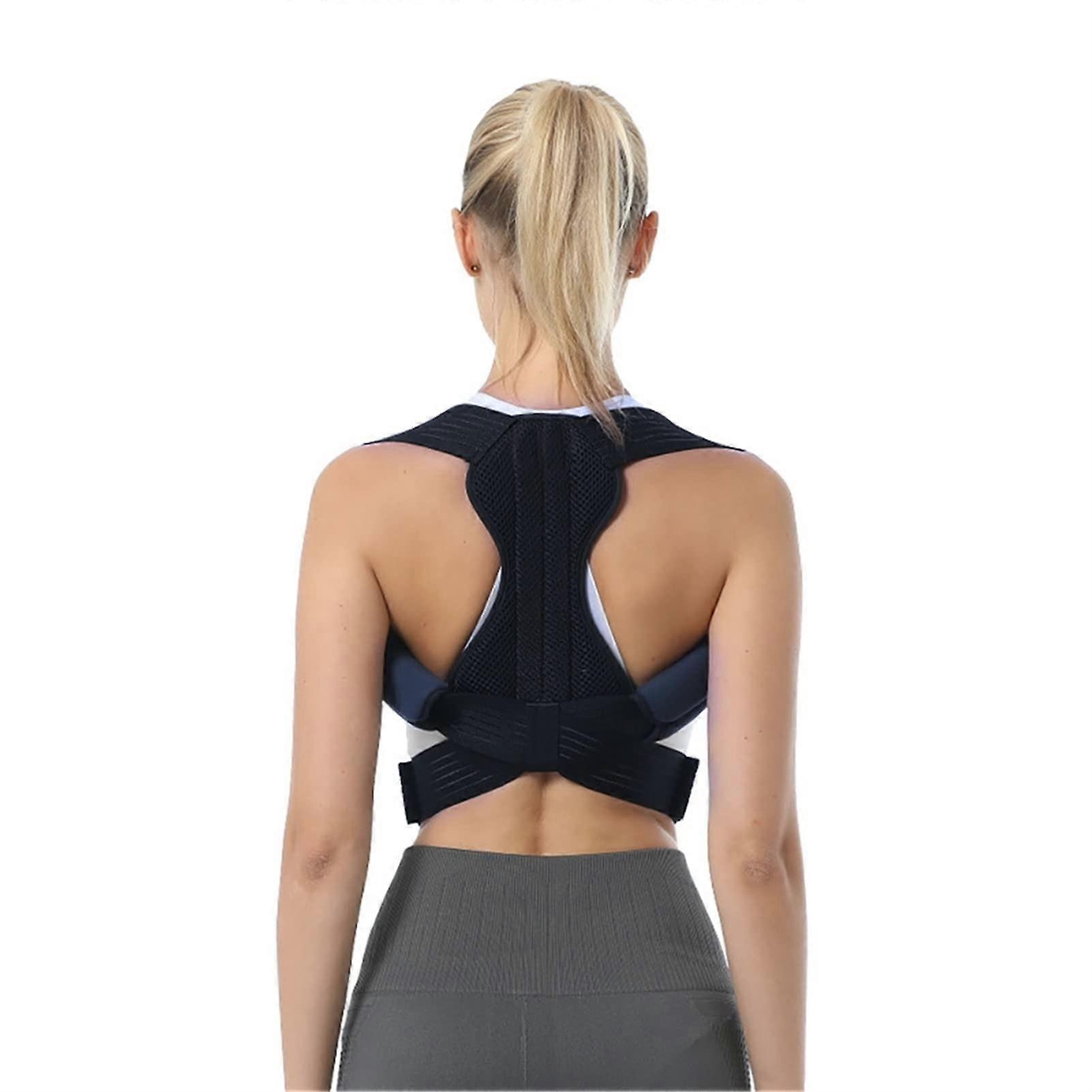 Men&Women Corrector - Clavicle Spine Lumbar Brace, Posture Correction Corset, Stop Slouching Back Trainer, Size Medium