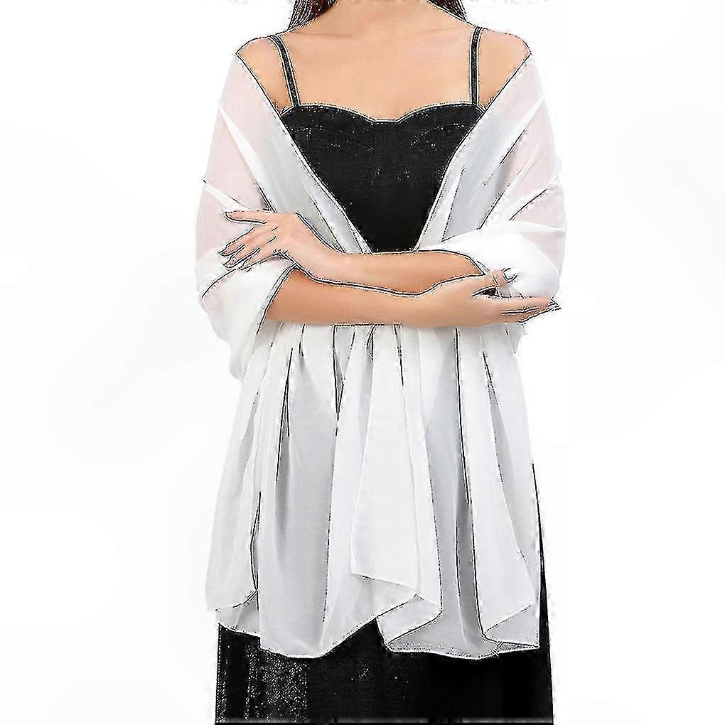 Lightweight Chiffon Scarves for Weddings, Parties, and Decorative Use