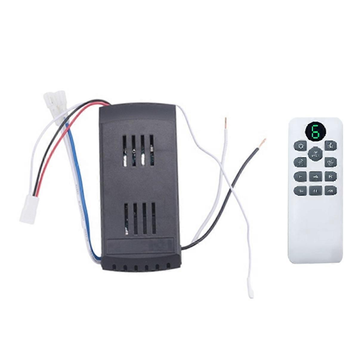 Ceiling Fan Remote Control Kit 50W 6-Speed Timing Function