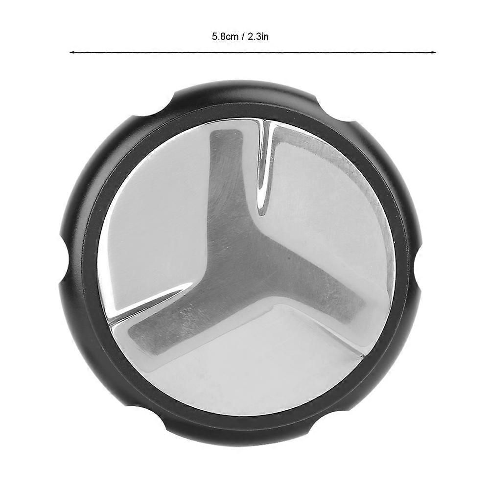 5.8cm Coffee Tamper Reusable Stainless Steel Coffee Distributor Dual Head and 3 Angled Slopes Coffee Leveler Fits Powder for Household Kitchen,Black